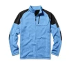 Wholesales Two Toned Half Zip Pullover Sweatshirt Men Fleece Top Manufacture