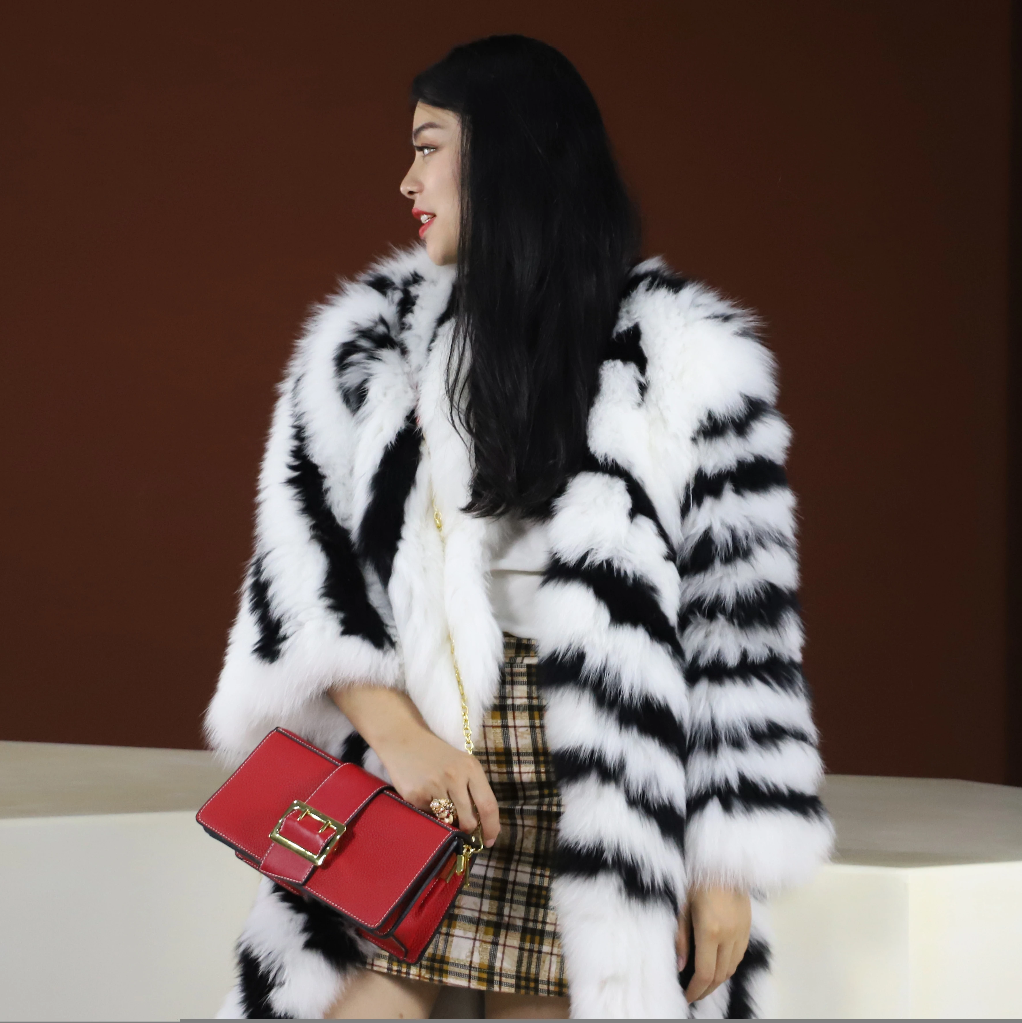 Winter Fashion Real Fox Fur Famale Coat Fur Jacket Winter With Fur Women