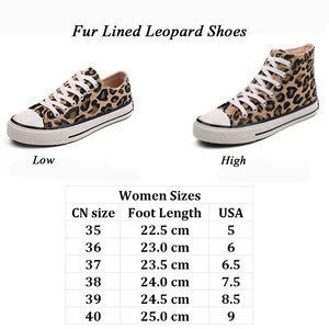 Women Fur Lined Leopard Shoes