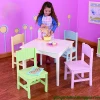 Wooden Children Furniture Sets Children Kindergarten Table Kids Furniture Study Table and Chairs