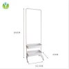 Wooden Hall Entryway Clothes Hanger Coat Hanging Stand Shelf with Hook 3-Tier Shoe Rack Bench