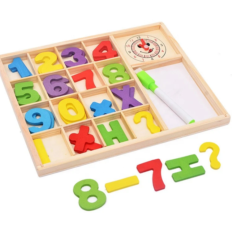 Wooden Math Counting Stick Set Teaching Aids for Early Children Education