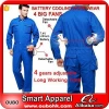 Working coverall blue Long Sleeve Safety Suits workwear overall for pilot uniforms with cooling fans cooling jacket OUBOHK