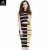 Import World popular OEM/ODM quality slim fit stripe casual skirt women long sweater dress from China
