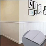 WPC Interior Embossed Decorative PVC Wall Panels,  200*9mm White Boards Cladding ,wainscot ceiling panel