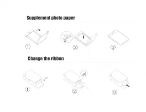 Xiaomi Wireless Photo Printer photo paper For iOS Android PC No original 1 set package