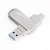Import Y49C USB3.0/2.0 Roating USB  3 IN 1 Card reader Zinc alloy Sliver built in memory smart OTG USB flash drive from China