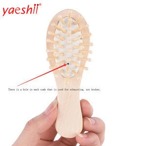 Yaeshii 2019 Mini Baby Hair Vent Brush Brushes Hair Care and Beauty SPA Massager hair brush