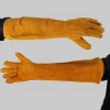 Yellow Welding Gloves Long Sleeve Leather Safety Gloves Industrial Leather Working Gloves