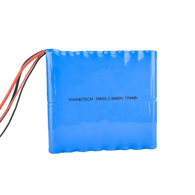 YIXIHETECH Brand 174Wh 60V 2.9A Electric Scooters Universal OEM Rechargeable Lithium Ion Battery