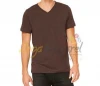 Zega Apparel Hot Sale Stock Mens Fashion V-Neck T-Shirt 100% Cotton