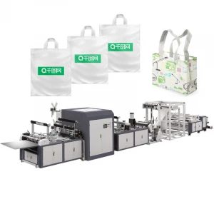 ZW-FMF600 D Cut Nonwoven Loop Handle Shopping Bag Making Machine