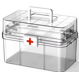 Multi layer medical box, household large capacity medicine storage box, small medicine box