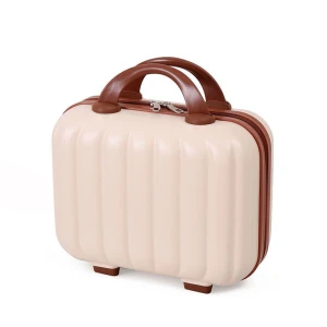 Women Cosmetic Travel Bag, Mini Carry‑on Luggage Suitcase, Portable  Makeup Handbag  Toiletry Storage Case