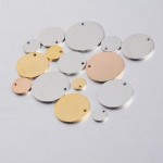 Wholesale High Quality Stainless Steel Blank Disc Plate Charm Pendant for Engraving