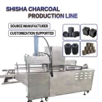 Arab Market Full Automatic Disk Quick Light Hookah Charcoal Production Line Round Shisha Disc Coal Machine