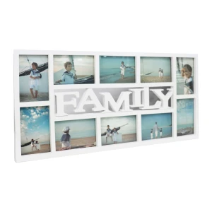 Modern Plastic Decorative Family Picture Frame  Dimensional Collage Hanging Wall Photo Frame024-196574