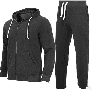 Fitted Sweatsuit 2 Piece Custom Mens Sport Jogging Suits Plain Tracksuit  for sports man
