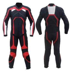New arrival cowhide leather motorbike suits