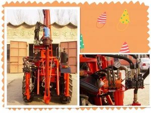 Tractor Mounted drilling rig for oil prospecting