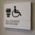 Customized metal signage acrylic toilet ADA braille signage board design for information
