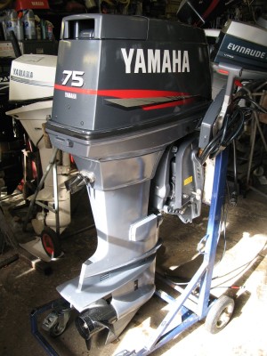 Used Yamaha 75HP 4-Stroke Outboard Motor Engine