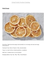 Dehydrated dried fruits
