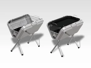 23 ”60s to go” Suitcase Charcoal Grill Set (VK07-6490)