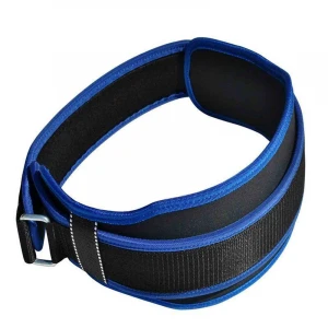 Pull-up Belt Weighted Thick Fitness neoprene weight lifting support dip belt with Chain Double D-Ring Back Support Strap