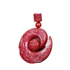 Natural Cinnabar Lucky Necklace Women's Light Luxury Fashion Lucky Bead Pendant