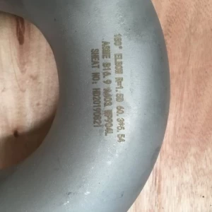 1.4539, N08904, 904L stainless steel elbow 180° LR butt-welded