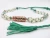 Import Freshwater & Aventurine Pearls - Sapphire - Pink Quartz - Amazonite Necklace w/ Hand Braided Silk Thread From Fez from United Arab Emirates