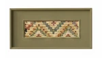 Olive green framed painting