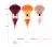 Import Hot selling custom cute wine glass soft synthetic fibre makeup foundation blusher bronzing cosmetic brush from China
