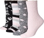 Bulk custom fuzzy socks with logo brand