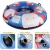 Import 0.6mm Inflatable Snow Tube Sled 42 Inch Black Red Blue Wavy Stripes from China