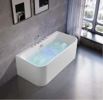 Buy Two Person Accessible Best Acrylic Portable Bathroom Tubs Freestanding  Square Soaking Spa Hydromassage Bathtub With Air Jets from Jiaxing Aokeliya  Sanitary Ware Technology Co., Ltd., China