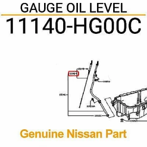 11140-HG00C Nissan Gauge-oil level 11140HG00C, New Genuine Part