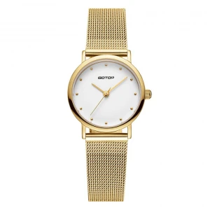 PURE WHITE FACE WOMEN'S WATCH WITH MESH BAND MANUFACTURER