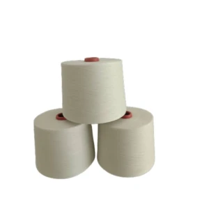 Wholesale 100 Polyester White Yarn Polyester High Tenacity Yarn For Knitting