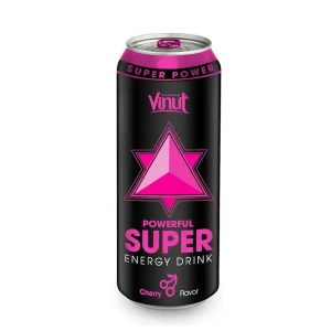 500ml Powerful Super Energy Drink With Cherry Flavor VINUT Free Sample, Private Label, Wholesale Suppliers (OEM, ODM)