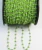 Import Peridot Green Crystal 3mm Wire Wrapped Rosary Style Chain from India