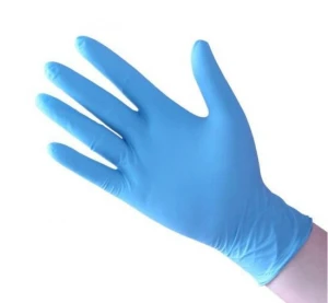 Nitrile Gloves in Blue Color