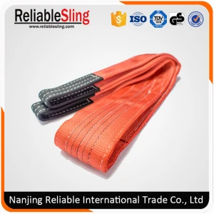 1-10T 100% Polyester Lifting Straps Webbing Belt/ Webbing Sling Hoist