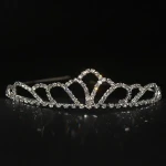 1 inch height crystal bridal tiaras for wedding events party