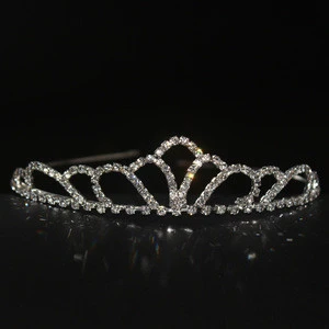 1 inch height crystal bridal tiaras for wedding events party