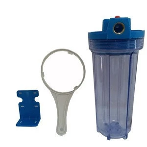 10 inch Plastic Cartridge Clear Water Filter Housing