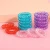 Import 100 pcs Rubber Band Headwear Rope Spiral Shape Elastic Hair Bands Girls Hair Accessories  Gum Telephone Wire from China