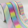 100 Yards double faced character Pastel Gradient Colors Rainbow Grosgrain Gift Ribbon