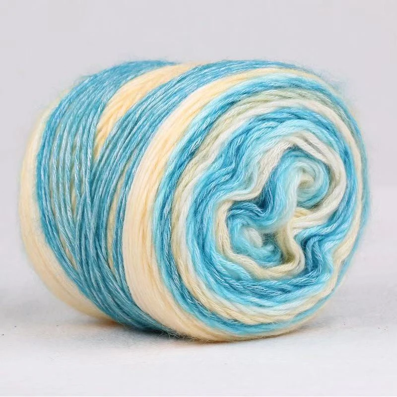 100g Rainbow Color Thick Warm DIY Crochet Knitting Hand-woven Milk Soft Baby Cotton Crochet yarn